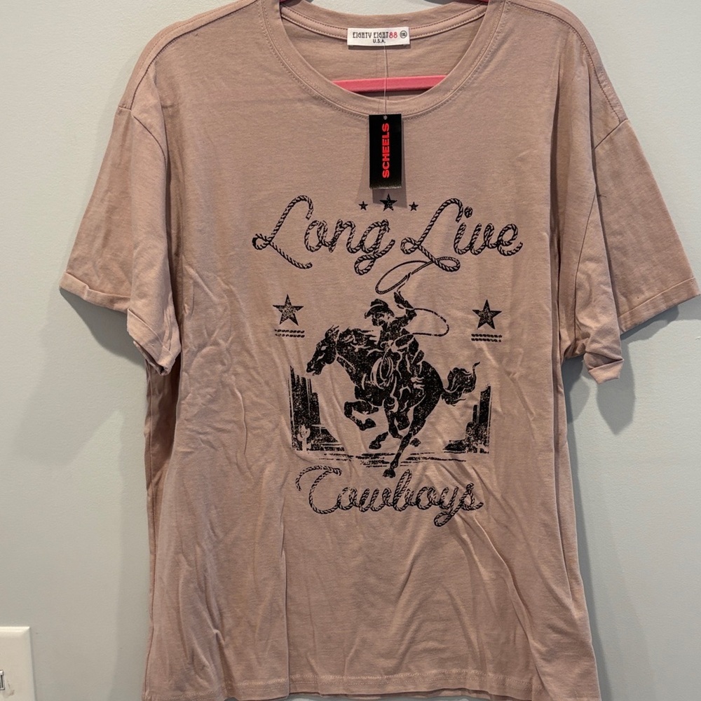 Eighty Eight Beige Graphic Tee